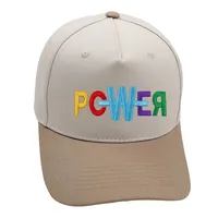 POWER Trucker Cap Popular Color Letters GD Color Matching Baseball Cap Embroidery Men And Women Vintage Hat sku image 5