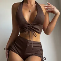 New Fashion  Bikini  Special For Split Swimsuit Pit Strip Swimsuit Women Bikini main image 1