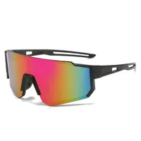 New Men's And Women's Outdoor Riding Sunglasses Conjoined Bicycle Windshield Glasses  Sports Square Sunglasses main image 2