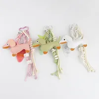 Cute Leather Dachshund Keychain Starfish Letter Knot Decoration Multicolor Optional Bag Cute Fun Hanging Jewelry main image 2
