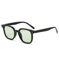 Fashion Sunglasses Men's New High-definition Anti-ultraviolet Strong Light Driving Special Sunglasses Women's Face Small Decorative Glasses sku image 2