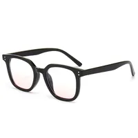 Fashion Sunglasses Men's New High-definition Anti-ultraviolet Strong Light Driving Special Sunglasses Women's Face Small Decorative Glasses sku image 7
