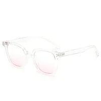 Fashion Sunglasses Men's New High-definition Anti-ultraviolet Strong Light Driving Special Sunglasses Women's Face Small Decorative Glasses sku image 9
