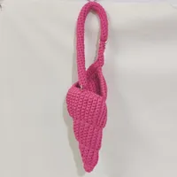 New Hand Woven Candy Color Fashion Simple Conch Shell Hand Woven Bag sku image 10