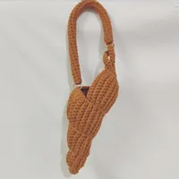 New Hand Woven Candy Color Fashion Simple Conch Shell Hand Woven Bag sku image 4