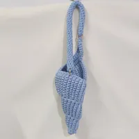 New Hand Woven Candy Color Fashion Simple Conch Shell Hand Woven Bag sku image 7