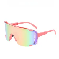 Summer Riding Glasses Large Frame Conjoined Film Outdoor Sports Running Colorful Sunglasses Men's And Women's All-match Sunglasses sku image 5