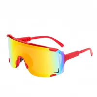Summer Riding Glasses Large Frame Conjoined Film Outdoor Sports Running Colorful Sunglasses Men's And Women's All-match Sunglasses sku image 6
