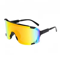 Summer Riding Glasses Large Frame Conjoined Film Outdoor Sports Running Colorful Sunglasses Men's And Women's All-match Sunglasses sku image 7