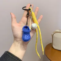 Mobile Phone Lanyard Dopamine Baseball Keychain Anti-loss Wristband Rope Water Cup Bag Woven Short Lanyard sku image 5
