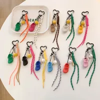 Mobile Phone Lanyard Dopamine Baseball Keychain Anti-loss Wristband Rope Water Cup Bag Woven Short Lanyard main image 3