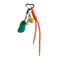 Mobile Phone Lanyard Dopamine Baseball Keychain Anti-loss Wristband Rope Water Cup Bag Woven Short Lanyard main image 4