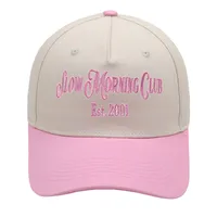 Slow Morning Club Trucker Cap Embroidery Color Block Baseball Cap Casual Men's And Women's Hat main image 2