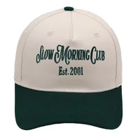 Slow Morning Club Trucker Cap Embroidery Color Block Baseball Cap Casual Men's And Women's Hat main image 3