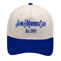 Slow Morning Club Trucker Cap Embroidery Color Block Baseball Cap Casual Men's And Women's Hat main image 4