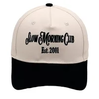 Slow Morning Club Trucker Cap Embroidery Color Block Baseball Cap Casual Men's And Women's Hat main image 5