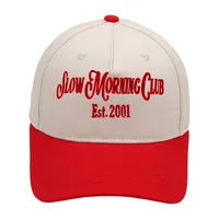 Slow Morning Club Trucker Cap Embroidery Color Block Baseball Cap Casual Men's And Women's Hat sku image 4