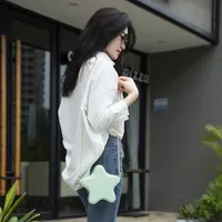 Spring And Summer New Jelly Bag Five-pointed Star Mini Bag Women's Crossbody Shoulder Chain Bag Lipstick Bag Large main image 3