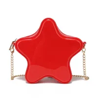 Spring And Summer New Jelly Bag Five-pointed Star Mini Bag Women's Crossbody Shoulder Chain Bag Lipstick Bag Large sku image 9