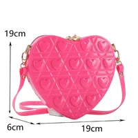 New Love Bag Fashionable And Easiest For Match Shoulder Crossbody Small Bag Women's Summer Cute Jelly Bag Heart Shape Bag main image 5
