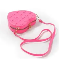 New Love Bag Fashionable And Easiest For Match Shoulder Crossbody Small Bag Women's Summer Cute Jelly Bag Heart Shape Bag sku image 5