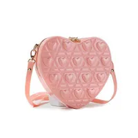 New Love Bag Fashionable And Easiest For Match Shoulder Crossbody Small Bag Women's Summer Cute Jelly Bag Heart Shape Bag sku image 6