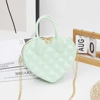 Easiest For Match And High-end  New Jelly Bag Small Square Bag Fashion Handbag Women's Shoulder Bag Chain Heart Bag main image 3