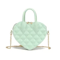 Easiest For Match And High-end  New Jelly Bag Small Square Bag Fashion Handbag Women's Shoulder Bag Chain Heart Bag main image 5