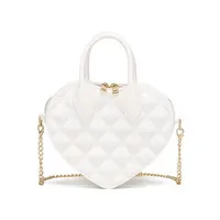 Easiest For Match And High-end  New Jelly Bag Small Square Bag Fashion Handbag Women's Shoulder Bag Chain Heart Bag sku image 7