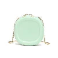 New Jelly Bag Cute Decorative Lipstick Small Square Bag Round Bag Shoulder Crossbody Chain Mini Bag For Children And Girls sku image 4