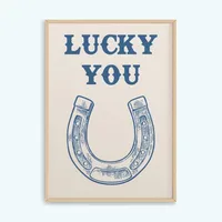 Blue Illustration Style Denim Girl Surfing Vacation Living Room Bedroom Canvas Decorative Painting Hanging Painting Frameless Poster sku image 93