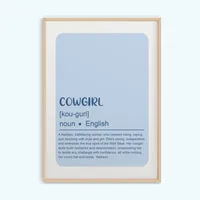 Blue Illustration Style Denim Girl Surfing Vacation Living Room Bedroom Canvas Decorative Painting Hanging Painting Frameless Poster sku image 42