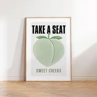 Toilet Bathroom Bathroom Pink Illustration Style Y2K Peach Lottery Ticket Canvas Decorative Painting Core Hanging Painting Frameless Poster sku image 55
