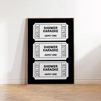 Toilet Bathroom Bathroom Pink Illustration Style Y2K Peach Lottery Ticket Canvas Decorative Painting Core Hanging Painting Frameless Poster sku image 36