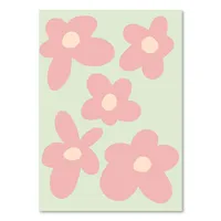 Nordic Pink Flower Butterfly Love Abstract Hotel B & B Living Room Wall Art Decoration Canvas Painting Core Hanging Painting sku image 24