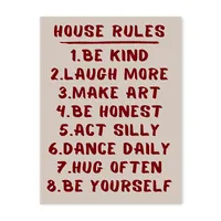 Vintage Fashion Red Bow Poker Love Cherry Living Room Bedroom Decoration Frameless Hanging Painting Poster sku image 37