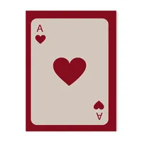 Vintage Fashion Red Bow Poker Love Cherry Living Room Bedroom Decoration Frameless Hanging Painting Poster sku image 55