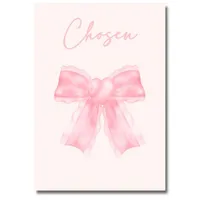 Scandinavian Export Hot-Selling Cute Pink Bow Girls Kidsren's Room Bedroom Decoration Frameless Hanging Painting Core Poster sku image 19