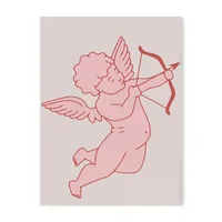 Vintage Fashion Red Bow Poker Love Cherry Living Room Bedroom Decoration Frameless Hanging Painting Poster sku image 180