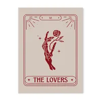 Vintage Fashion Red Bow Poker Love Cherry Living Room Bedroom Decoration Frameless Hanging Painting Poster sku image 170