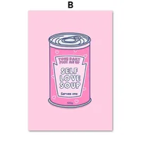 New Strawberry Denim Disco Pink Wall Decorative Painting Living Room Sofa Background Wall Frameless Painting Core sku image 2