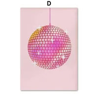New Strawberry Denim Disco Pink Wall Decorative Painting Living Room Sofa Background Wall Frameless Painting Core sku image 54