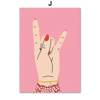 New Strawberry Denim Disco Pink Wall Decorative Painting Living Room Sofa Background Wall Frameless Painting Core sku image 10