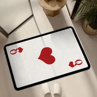 Creative Personality Poker Diatom Mud Floor Mat Wear-resistant Foot Mat Bathroom Absorbent Non-slip Mat Rubber Bottom Mat Factory Direct Sales main image 4