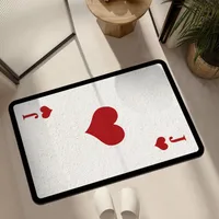 Creative Personality Poker Diatom Mud Floor Mat Wear-resistant Foot Mat Bathroom Absorbent Non-slip Mat Rubber Bottom Mat Factory Direct Sales sku image 7