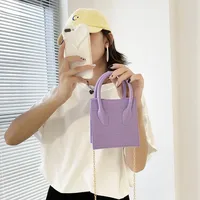 Foreign Trade Small Bag For Women  New Fashion Handbag Niche Versatile Chain Crossbody Jelly Bag Handmade Bag Wholesale main image 2