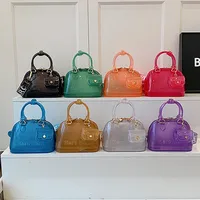 Bohao PVC  Jelly Bag Fashionable All-match Soft Handle Handbag Dirt-resistant And Easy-to-wash Summer Women's Crossbody Bag Customized main image 1