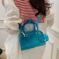 Bohao PVC  Jelly Bag Fashionable All-match Soft Handle Handbag Dirt-resistant And Easy-to-wash Summer Women's Crossbody Bag Customized main image 4