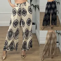 Women's Summer New Woven Wide-leg Loose Casual Straight Pants Women's Trousers main image 1