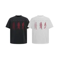 Jiayiku Men's  Summer New American Street Fashion Brand Tee Diablo Abstract Printed Short-sleeved T-shirt For Men main image 5